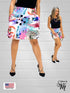 2 tier Skort with side seam pockets and elasticized waist line - SH011